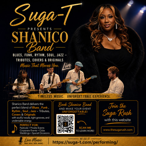 707 Week Celebration — Suga-T presents Shanico Band: Blues, Funk, Rhythm, Soul & Jazz, July 7 2026 at the Empress Theatre in Vallejo